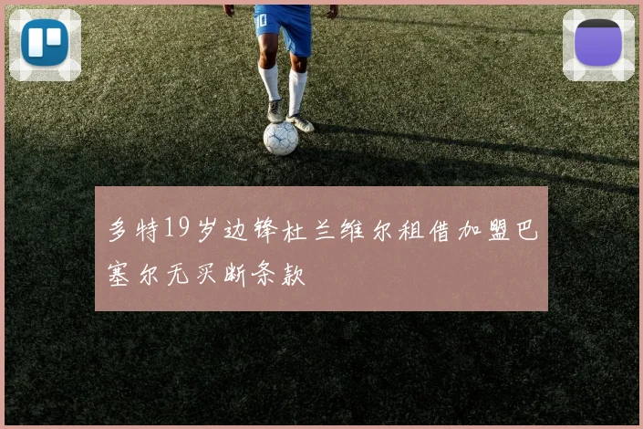 多特19岁边锋杜兰维尔租借加盟巴塞尔无买断条款